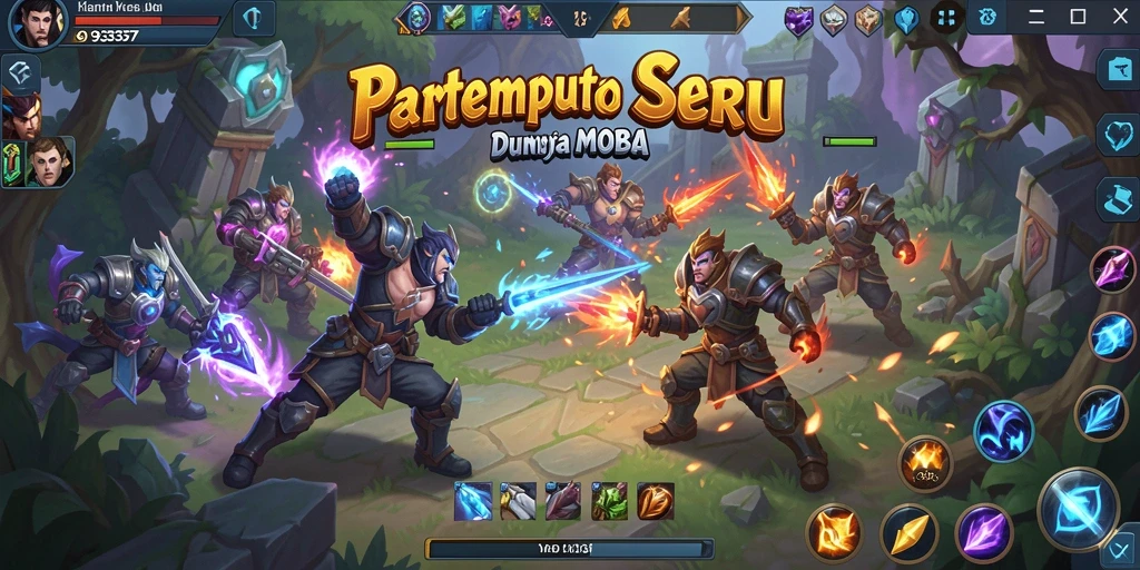 Tampilan grafis menakjubkan dalam gameplay MOBA 93337.