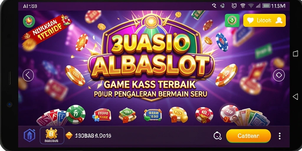 Tangkapan layar menunjukkan gameplay seru ALBASLOT dengan grafis menarik.