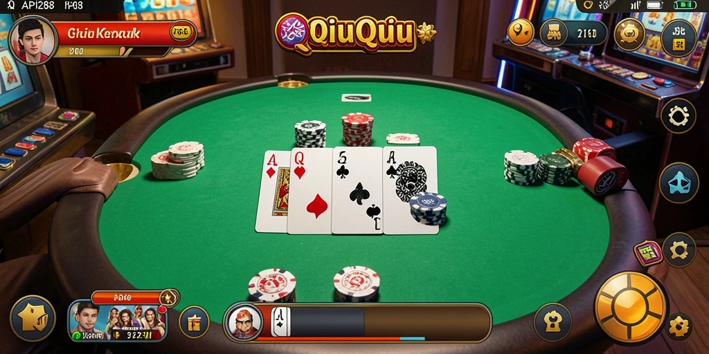 Tampilan gameplay QiuQiu yang mendebarkan di API288.