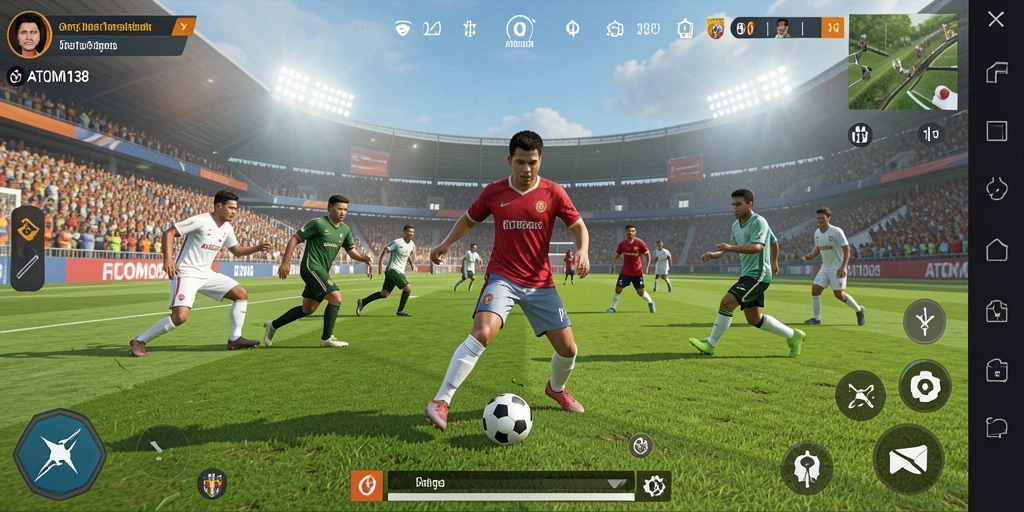 Screenshot gameplay ATOM138 yang mendebarkan dan penuh aksi.