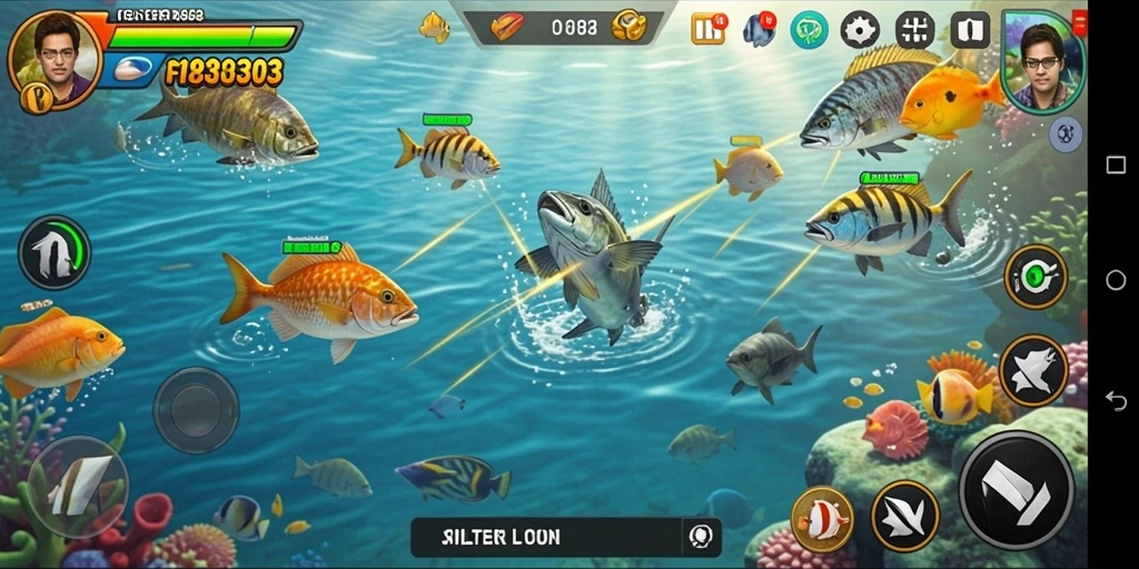 Tampilan gameplay seru dari game Tembak Ikan FILTER303.