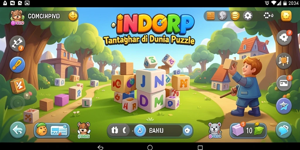 Screenshot gameplay INDORP menampilkan tantangan teka-teki yang menarik dan mengasyikkan.