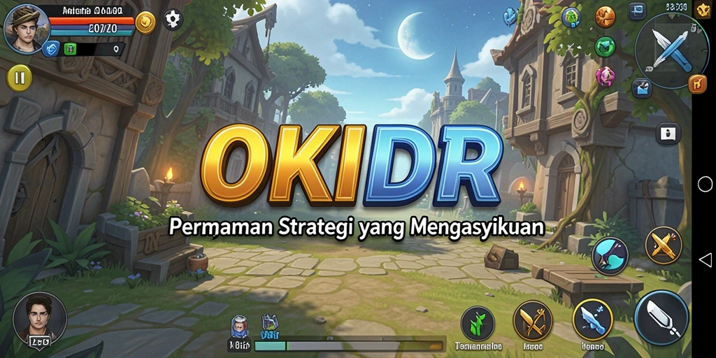 Tampilan gameplay seru dari OKIDR yang penuh strategi.