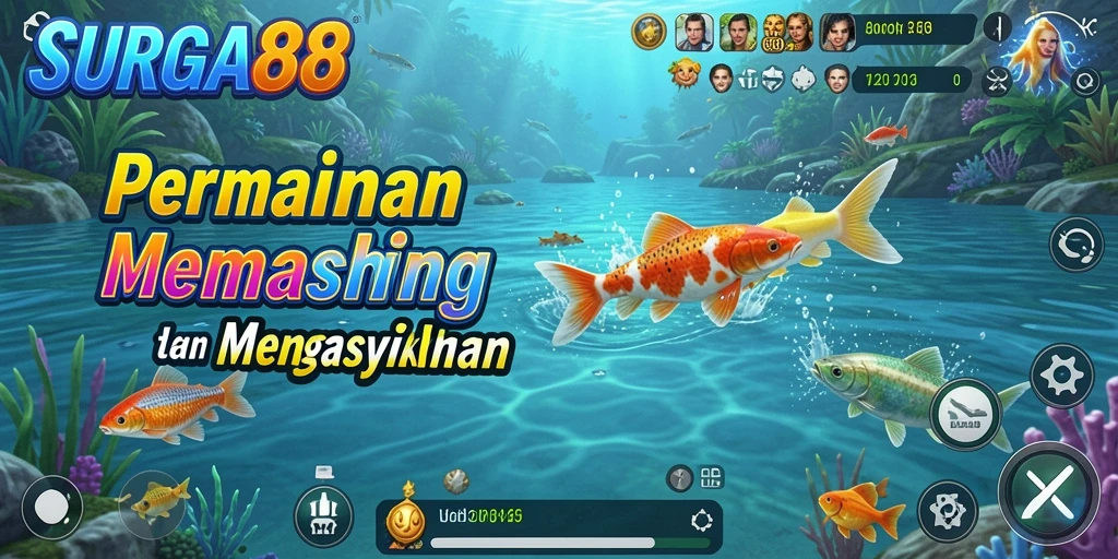 Screenshot gameplay SURGA88 yang menampilkan suasana memancing yang menakjubkan.